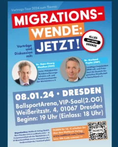 Veranstaltung WerteUnion Dresden - Migrations Wende