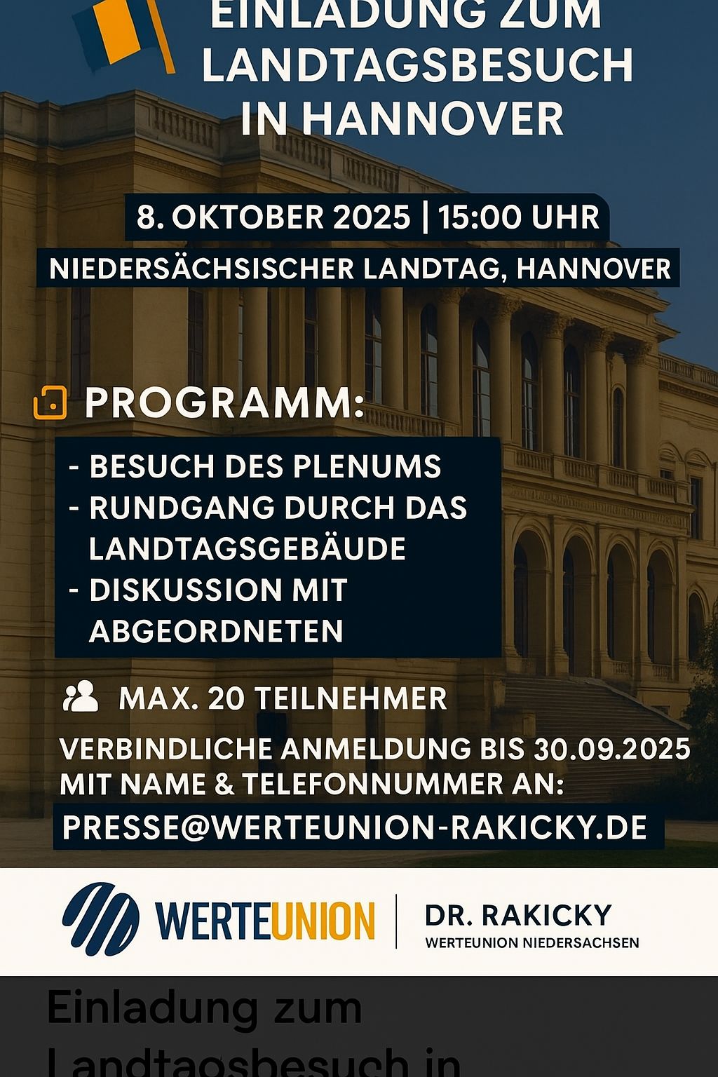 Landtagsbesuch Hannover